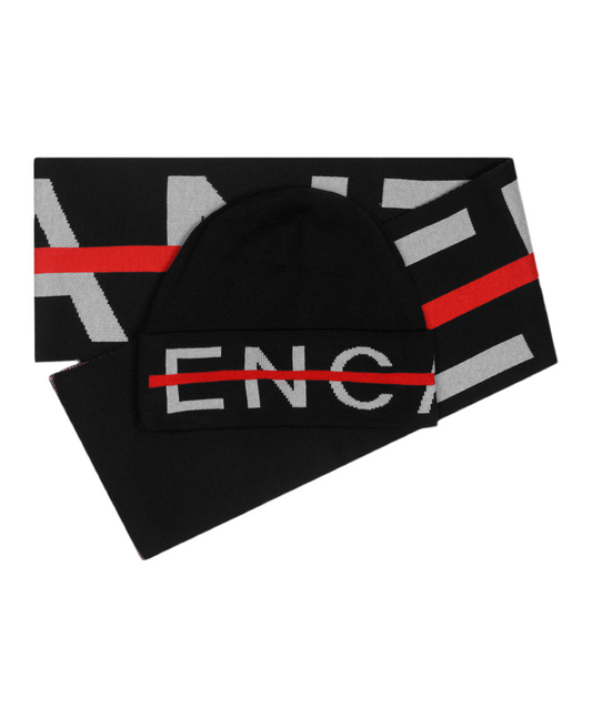 HAT & SCARF SET | RED LINE