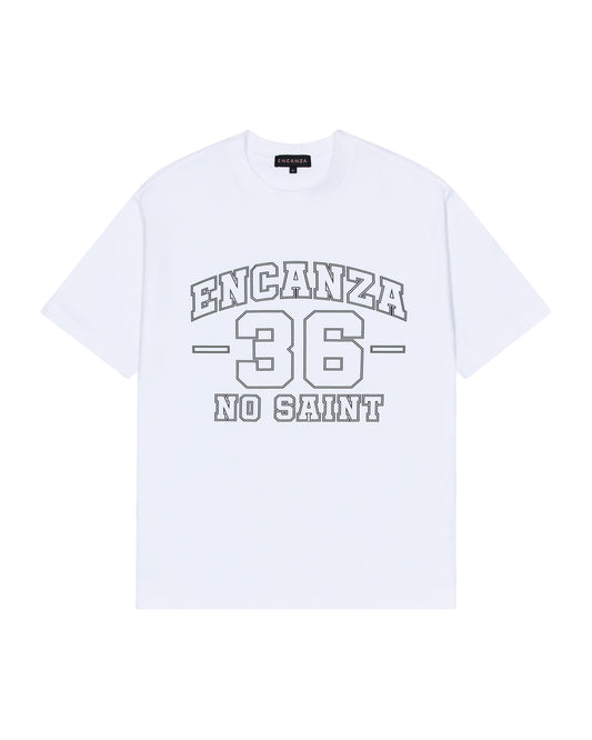 '36 NO SAINT' T-SHIRT | WHITE