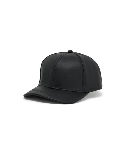 REDLINE LEATHER CAP | BLACK