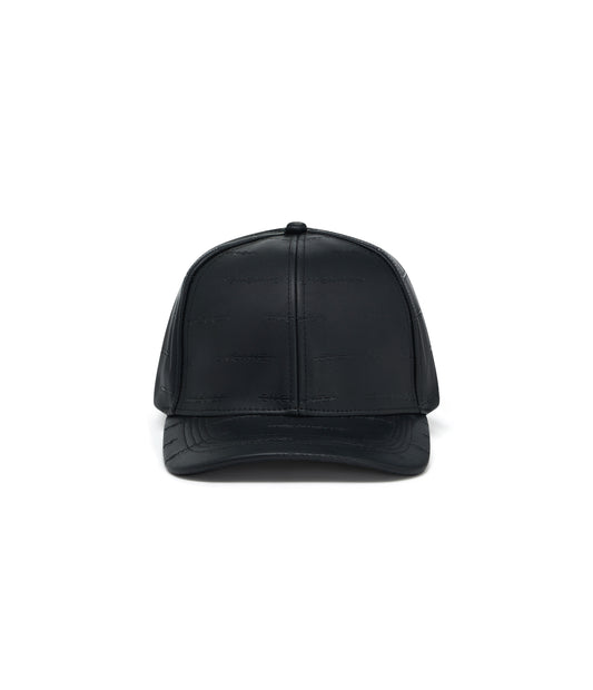 REDLINE LEATHER CAP | BLACK